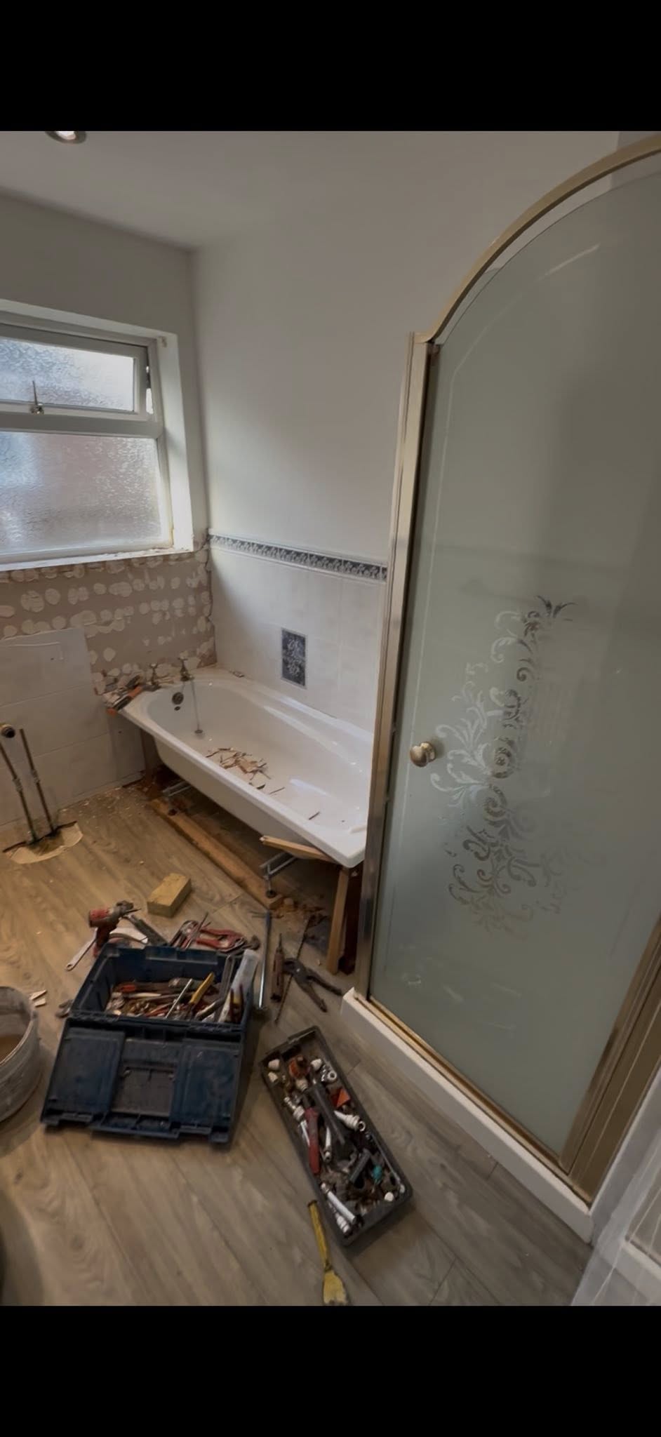 Second before photo showing layout constraints