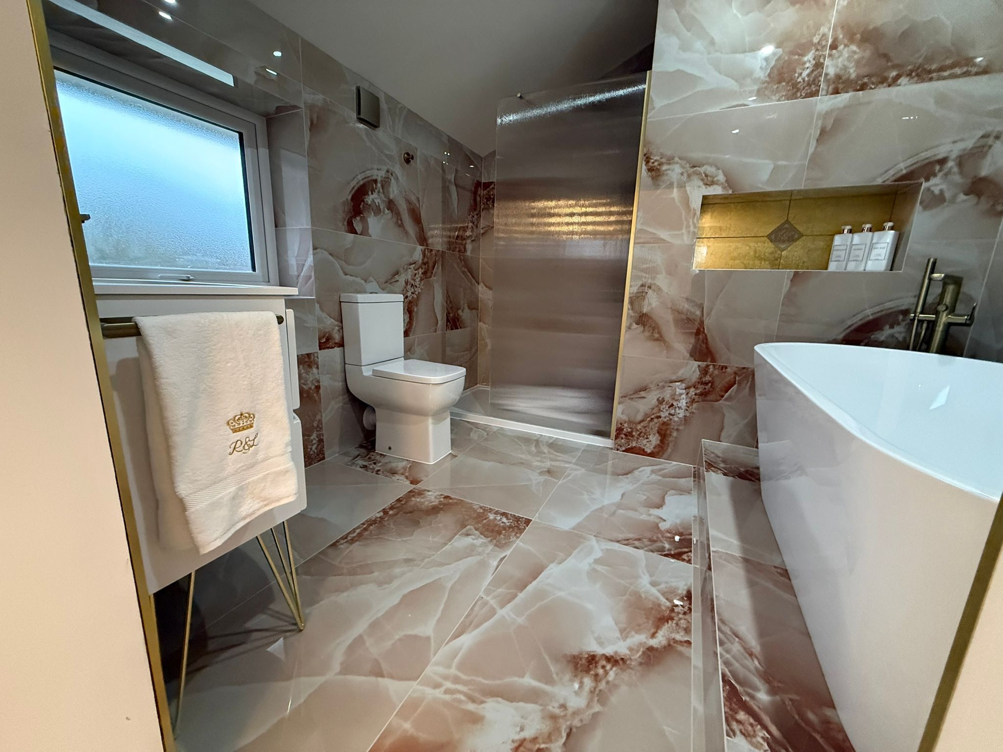 Stunning new bathroom view after renovation in Thornton