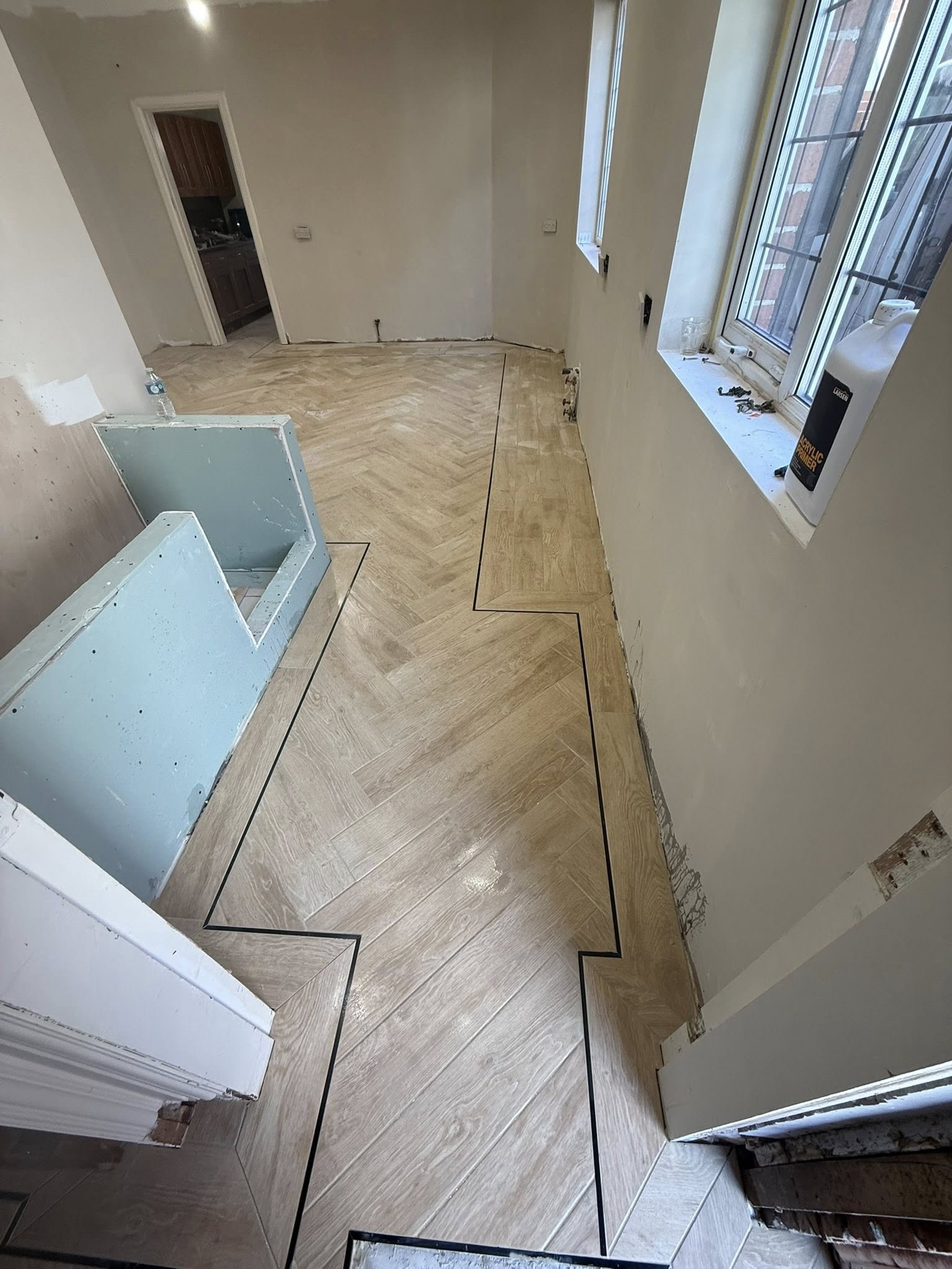 Finished Herringbone floor in Thornton-Cleveleys